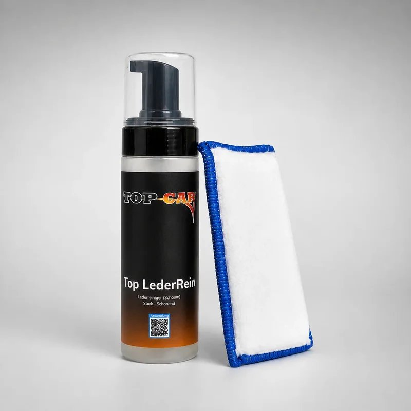 Top LederRein Lederreiniger Set von TopCar mit Reinigungspad für Leder, Alcantara und Kunststoff